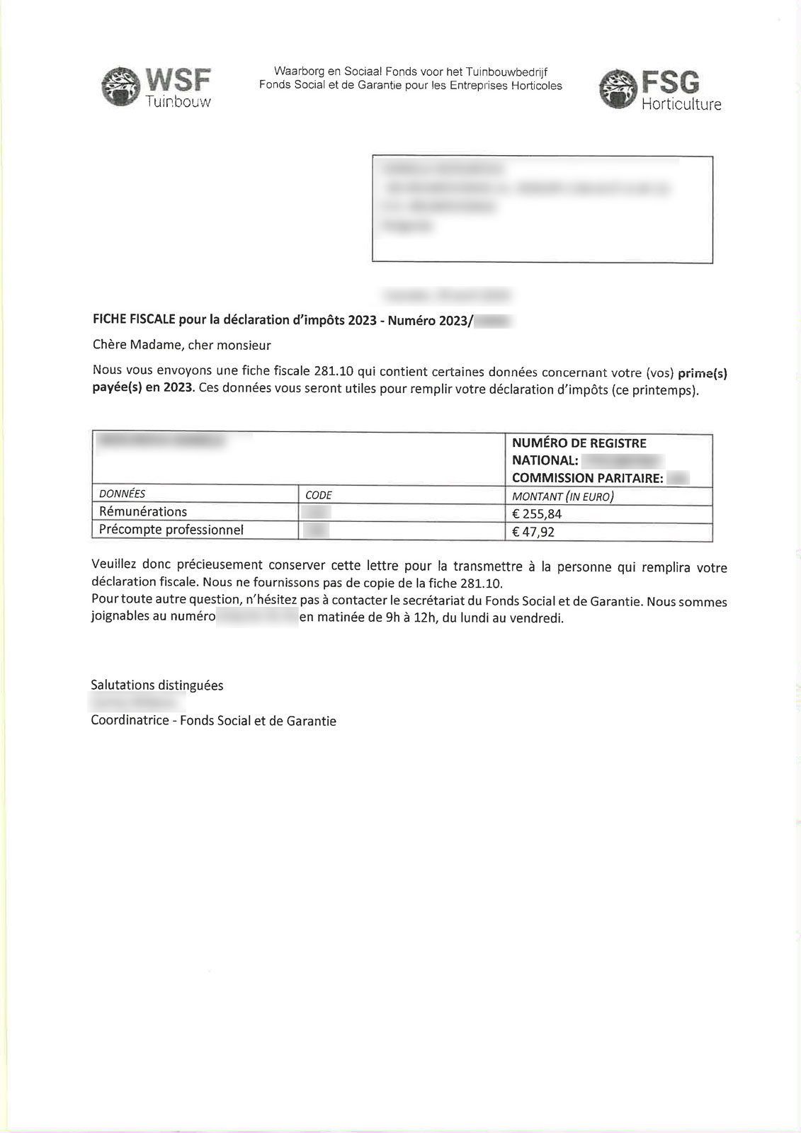 Refund your overpaid taxes from Belgium - Fiscale Fiche