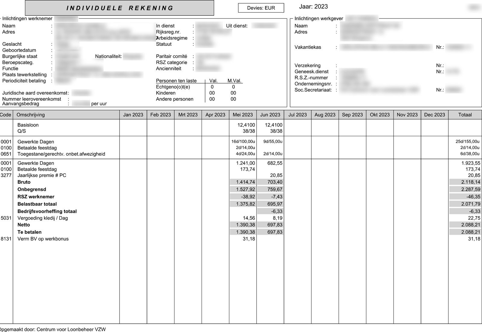 Refund your overpaid taxes from Belgium - Individuele rekening