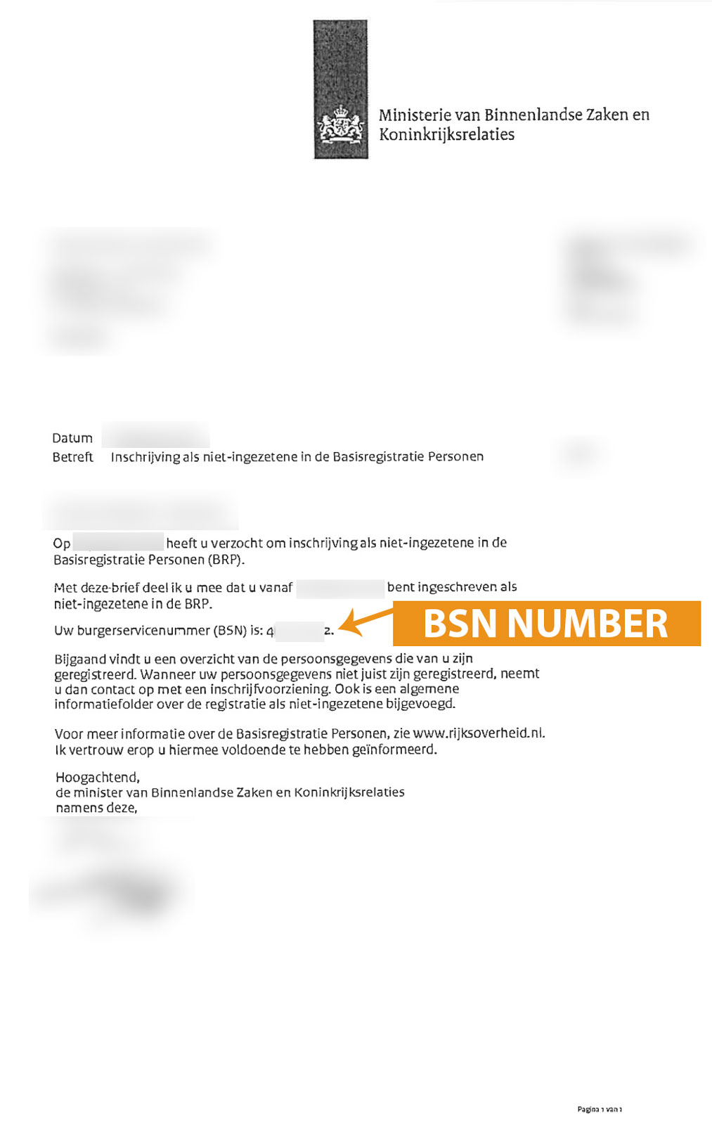 Refund your overpaid taxes from Netherlands - BSN