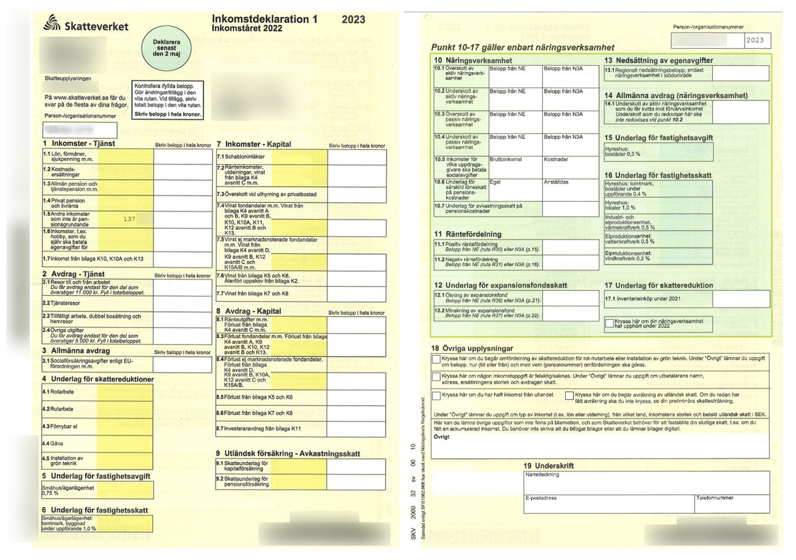 Refund your overpaid taxes from Sweden - Inkomstdeklaration